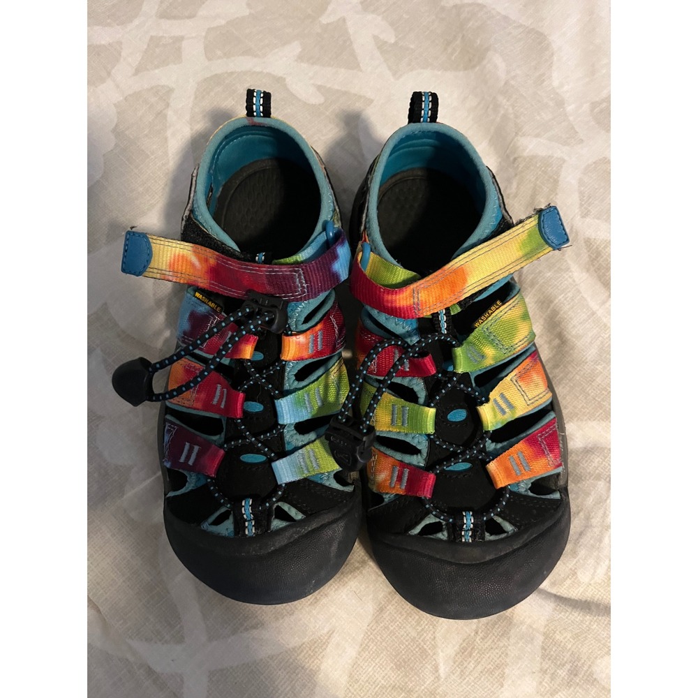 Keen Newport H2 rainbow tie dye sandals kids size 2
